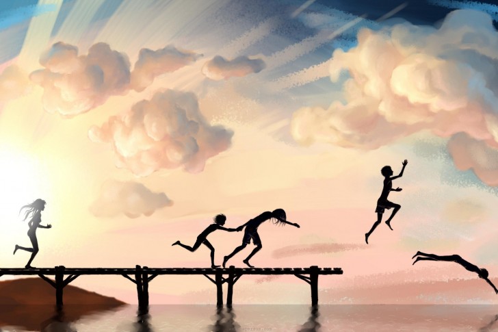 joy-art-bath-children-jump-sea-485x728